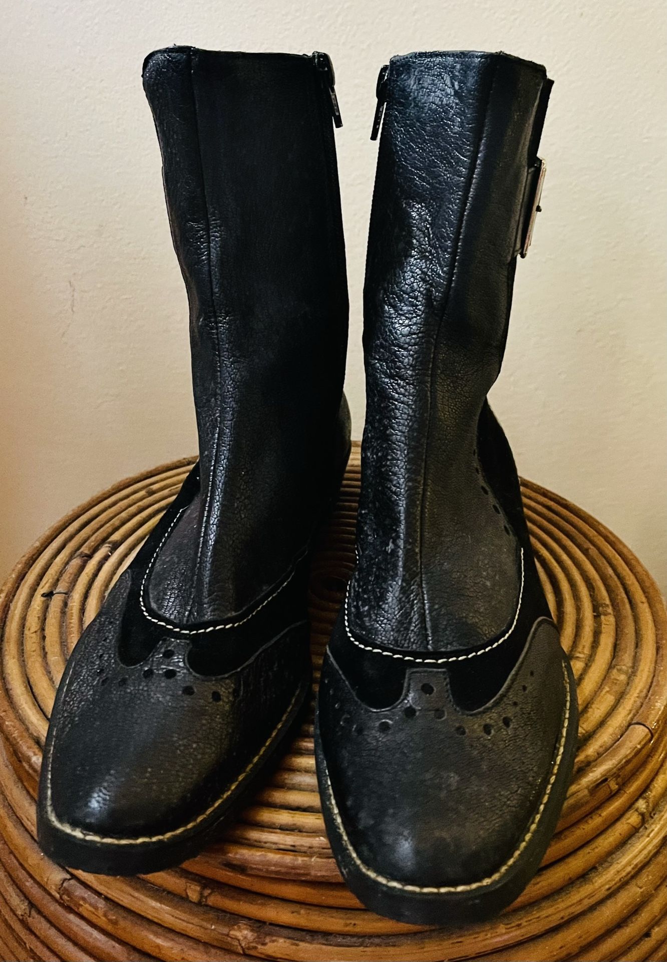 Anthropologie Black Exquisite Boots / Size 36