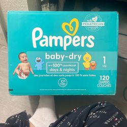 120 Pampers Size 1