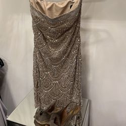 Sequin Evening Dress Size S 