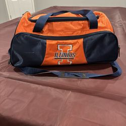 Vintage University Of Illinois Duffle Bag