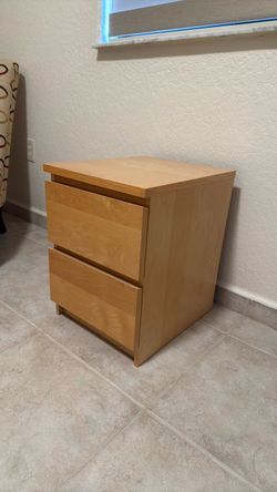 IKEA MALM 2-Drawer Nightstand Birch