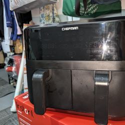 Chefman Air Fryer 9QT Dual Zone. Cook twice as fast with dual baskets