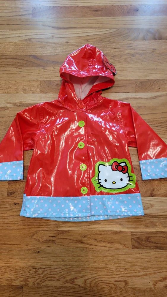 Hello Kitty Raincoat 4t