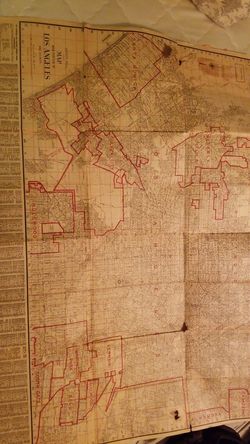 1944 map of Los angels