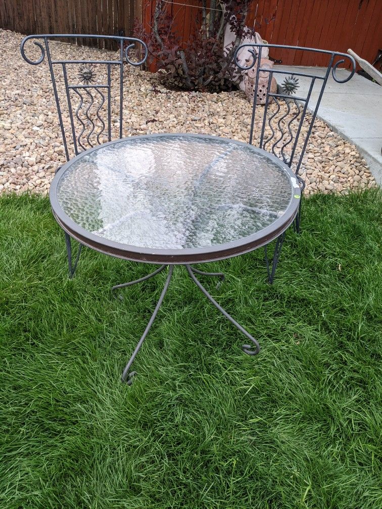 Bistro Set One Table And Two Chairs