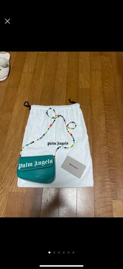 Authentic Palm Angels Mini Crash Bag In Green