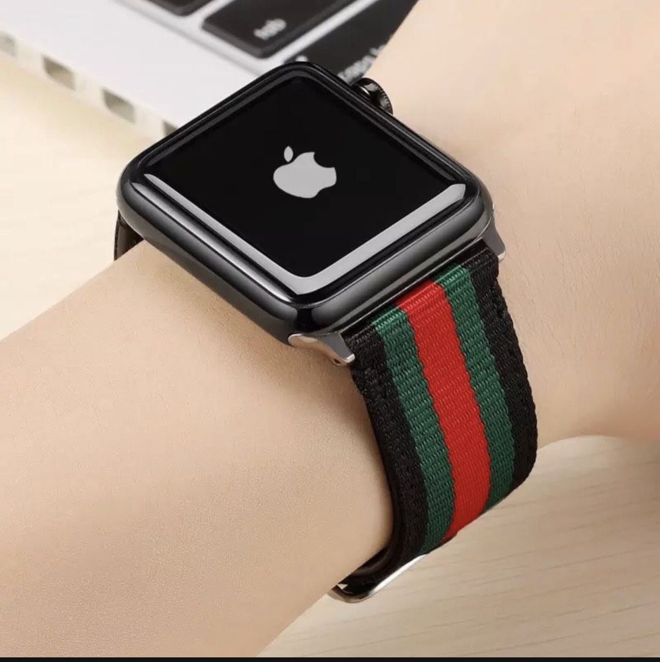 Stripe Gucci Apple Watch Band - Dopephonecases