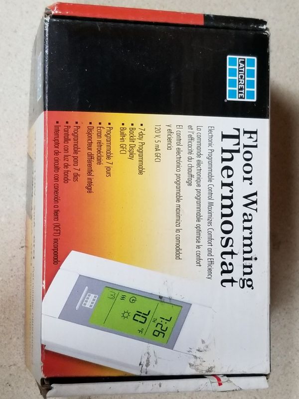 Laticrete Floor Warming Thermostat For Sale In Snohomish Wa Offerup