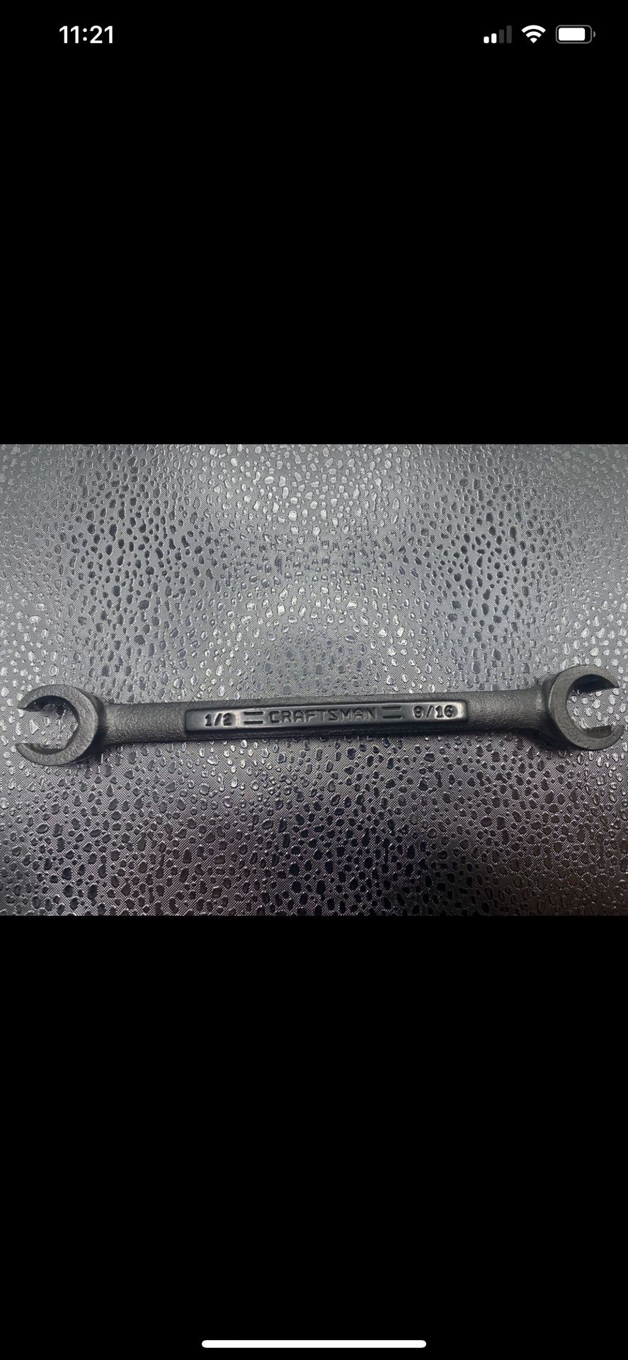 CRAFTSMAN TOOLS 1/2” x 9/16” Double Flare Nut Wrench -VA- 44171 USA Vintage