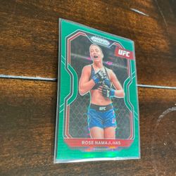 Rose Namajunas Green Prizm /25 Ufc Card Champ