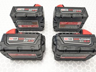 M18 Milwaukee  LITHIUM POWER Battery 4 -PACK 