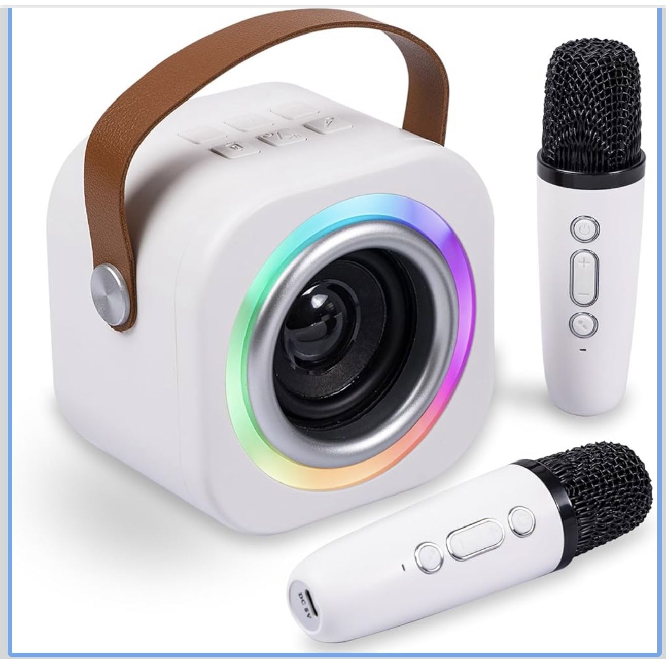 White Mini Karaoke Machine (NEW)