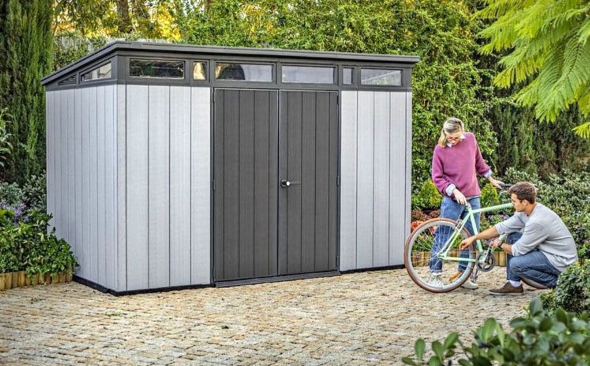 Keter Mid-Century Modern Artisan 11x7 Large Storage Shed