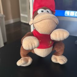 Super Mario Brothers Diddy Kong 7" Plush Toy Stuffed Monkey Toy Nintendo