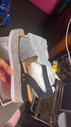 New glittery sandals