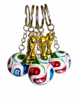 FIFA World Cup Trophy & Trionda Soccer Ball Keychain