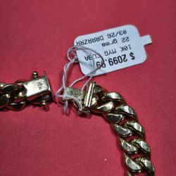 10k Cuban Bracelet 