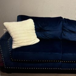 Blue Love Seat