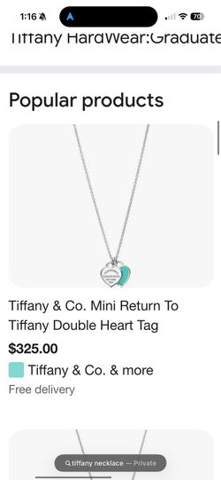 Tiffany  Necklace mini