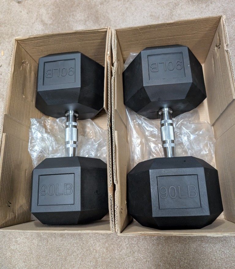 Dumbbells Set - 90 LB - New