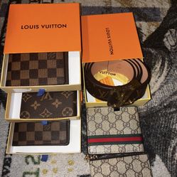 Louis Vuitton Wallet & Belt Sz 32-36 