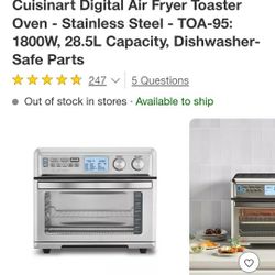 Cuisinart Digital Air Fryer New Condition. Regular Price At Walmart, Target Is $330 Plus Tax. Asking $245