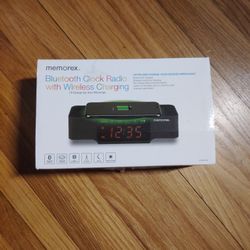 Bluetooth Clock Radio With Wireless Charging