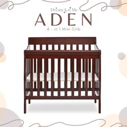 Dream On Me Aden 4-in-1 Mini Crib