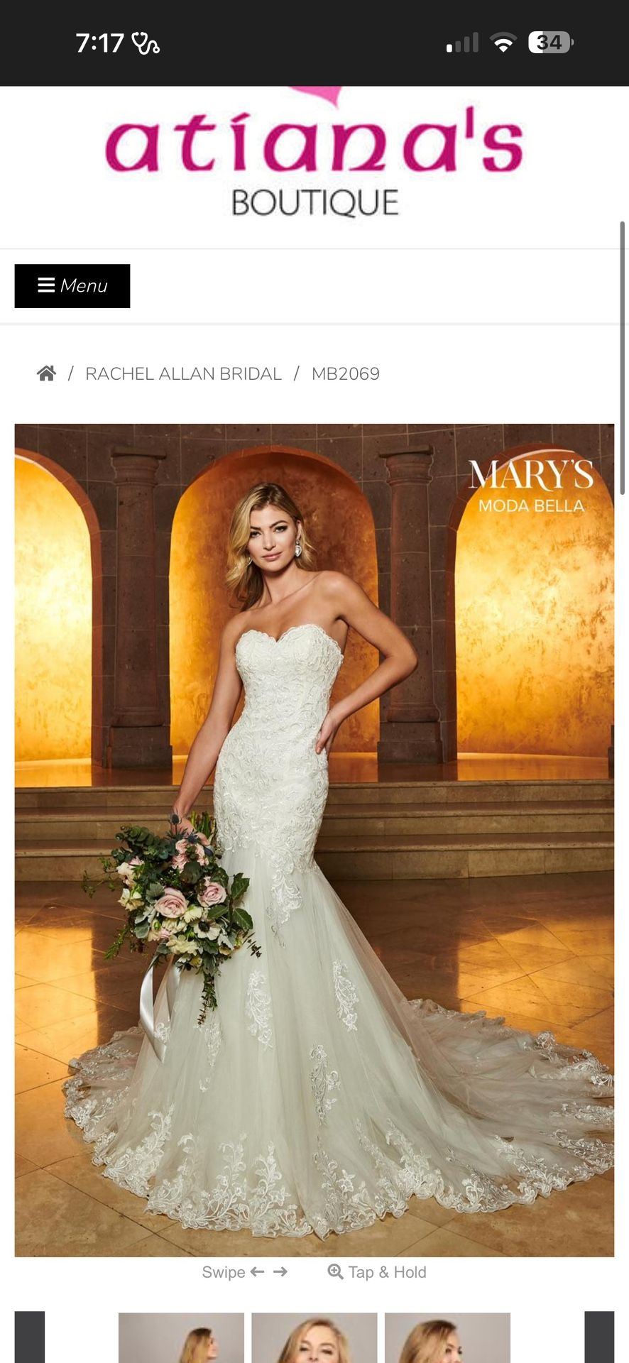 Wedding Dress Size 6 Corset Style