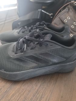 Adidas All-Black Low-Top Sneakers