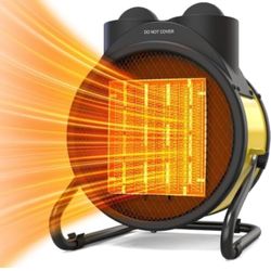 Electric Heater for Patio - Greenhouse Heater with Overheat Protection, 3S Fast Heating Ceramic Heater with Low Noise, Portable Electric Patio Heaters