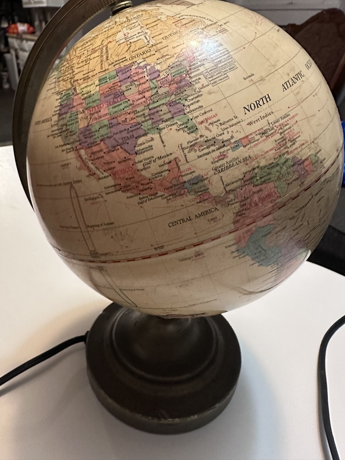 Vintage Globe Lamp