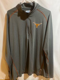Columbia Texas Longhorns Grey Half-Zip Long Sleeve Size Large Used Good Condition $35 Meet Up In Irving @dfwgoods
