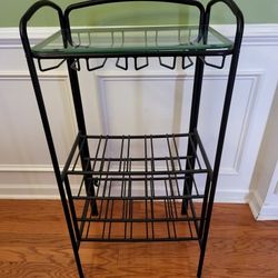 Glass & Metal Wine Rack