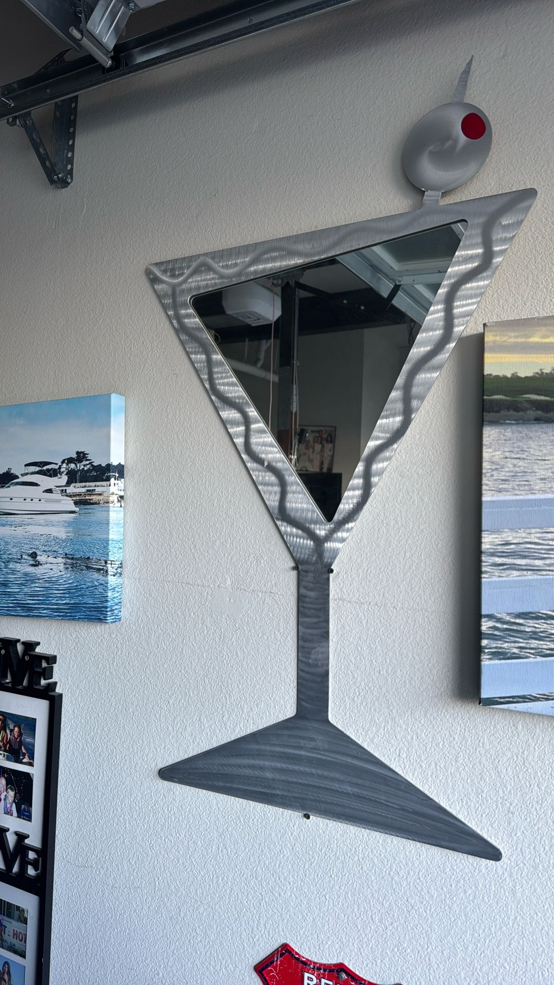 martini glass mirror