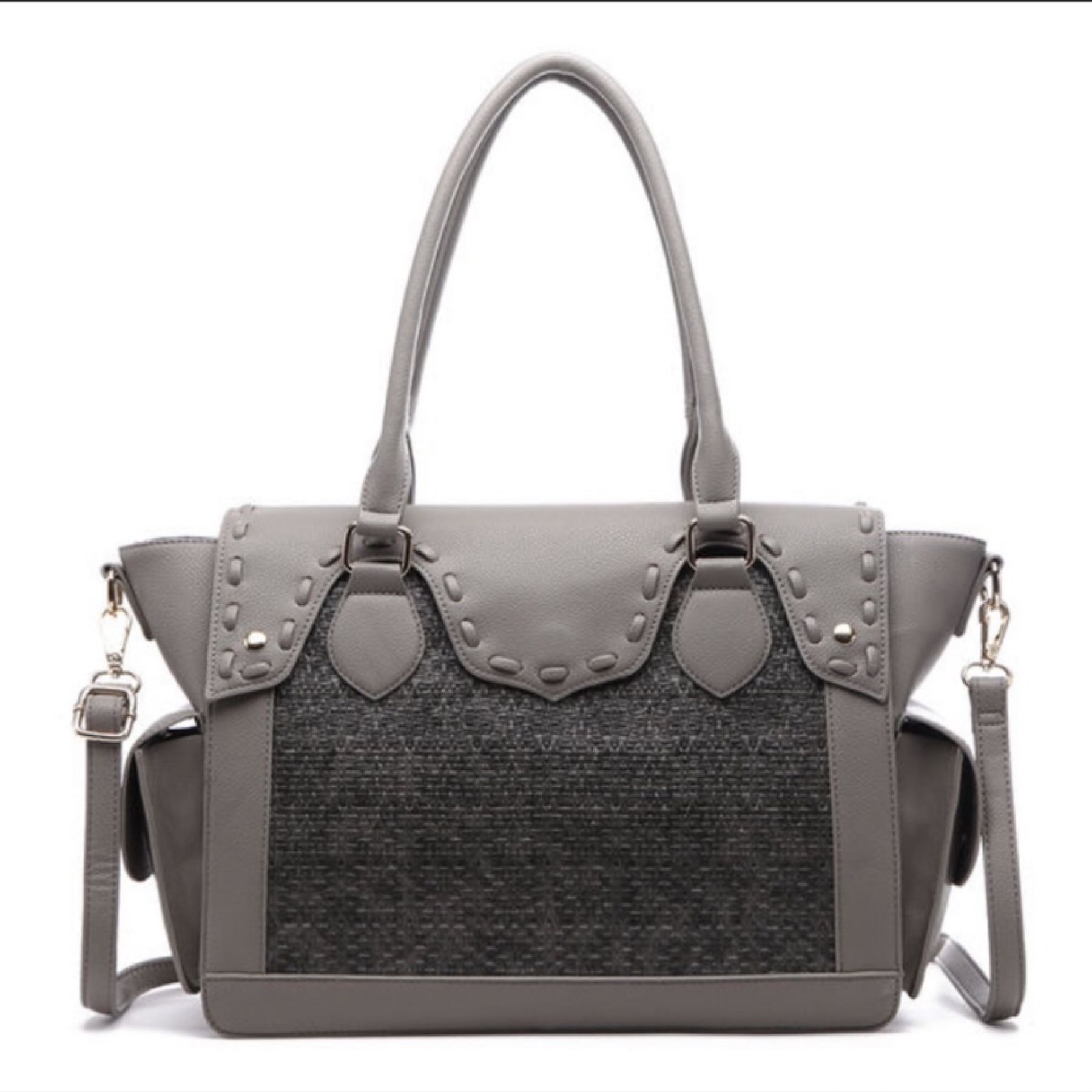 Gray Classic Satchel
