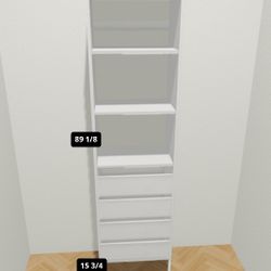 Ikea Aurdal White Dresser