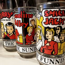 Vintage 1976 The Sunday funnies glasses