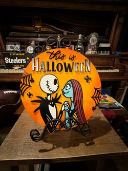 Halloween Jack & Sally Craft Art (framed Art Option)