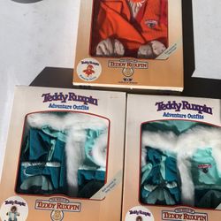 Vintage Teddy Ruxpin Adventure Outfits