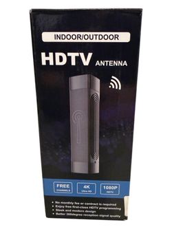 HDTV Antenna Indoor Outdoor 4K 1080P Digital TV Antenna Free Channels with Coax