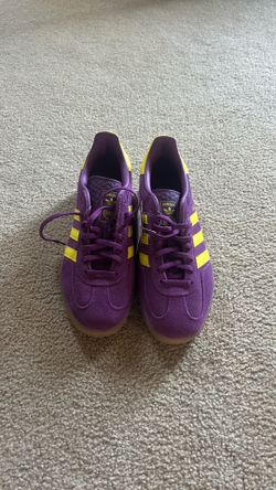 Adidas Gazelle Purple/Yellow Size 10W or 8.5M