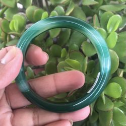 Natural Chalcedony Jade Bangle 64mm