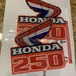 1986 CR250R Honda Dirt Bike Decals 