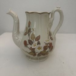Vintage Cottage Farmhouse Primitive Ceramic Pitcher Vase