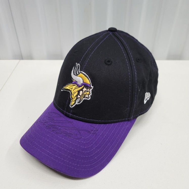 Minnesota Vikings Blair Walsh Autographed Strapback Hat NFL New Era Black/Purple