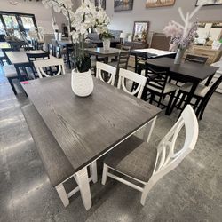 6 PC DINING TABLE 