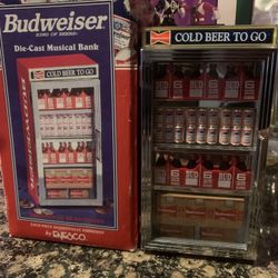 budwiser mini fridge diecast 
