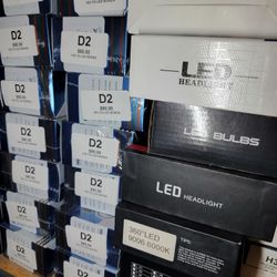 6k Bright White LED Headlight Bulbs, Auto Repair Parts LUCES 8000 Lumen