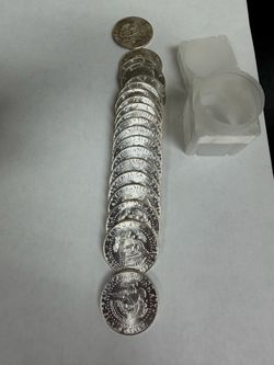 Roll of silver coins uncirculated